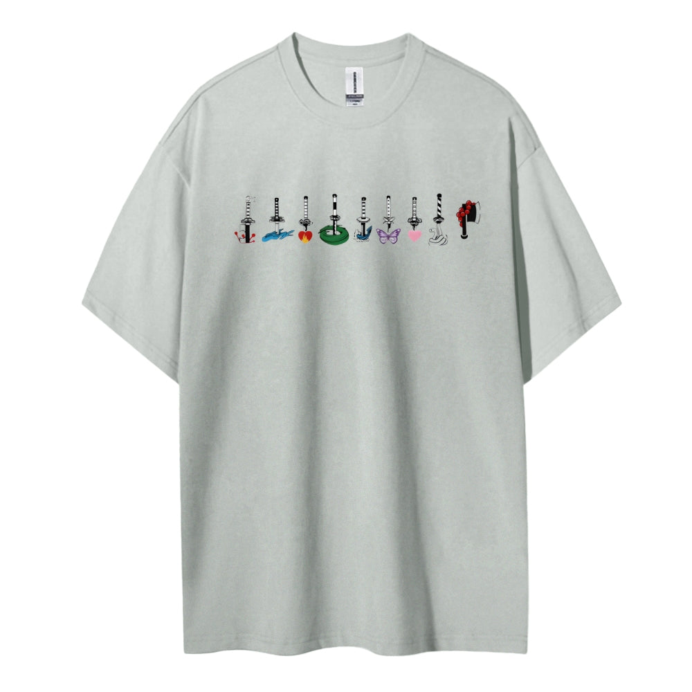 Demon Slayer Cotton Unisex Crew Neck Anime T-Shirt