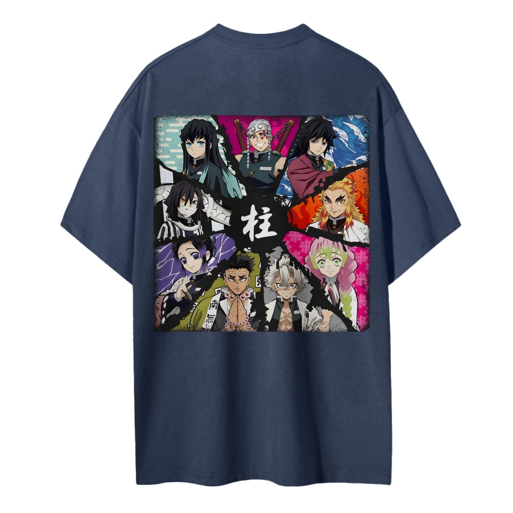 Demon Slayer Cotton Unisex Crew Neck Anime T-Shirt