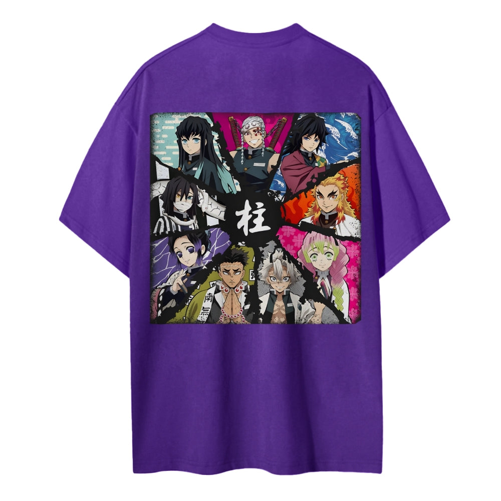 Demon Slayer Cotton Unisex Crew Neck Anime T-Shirt