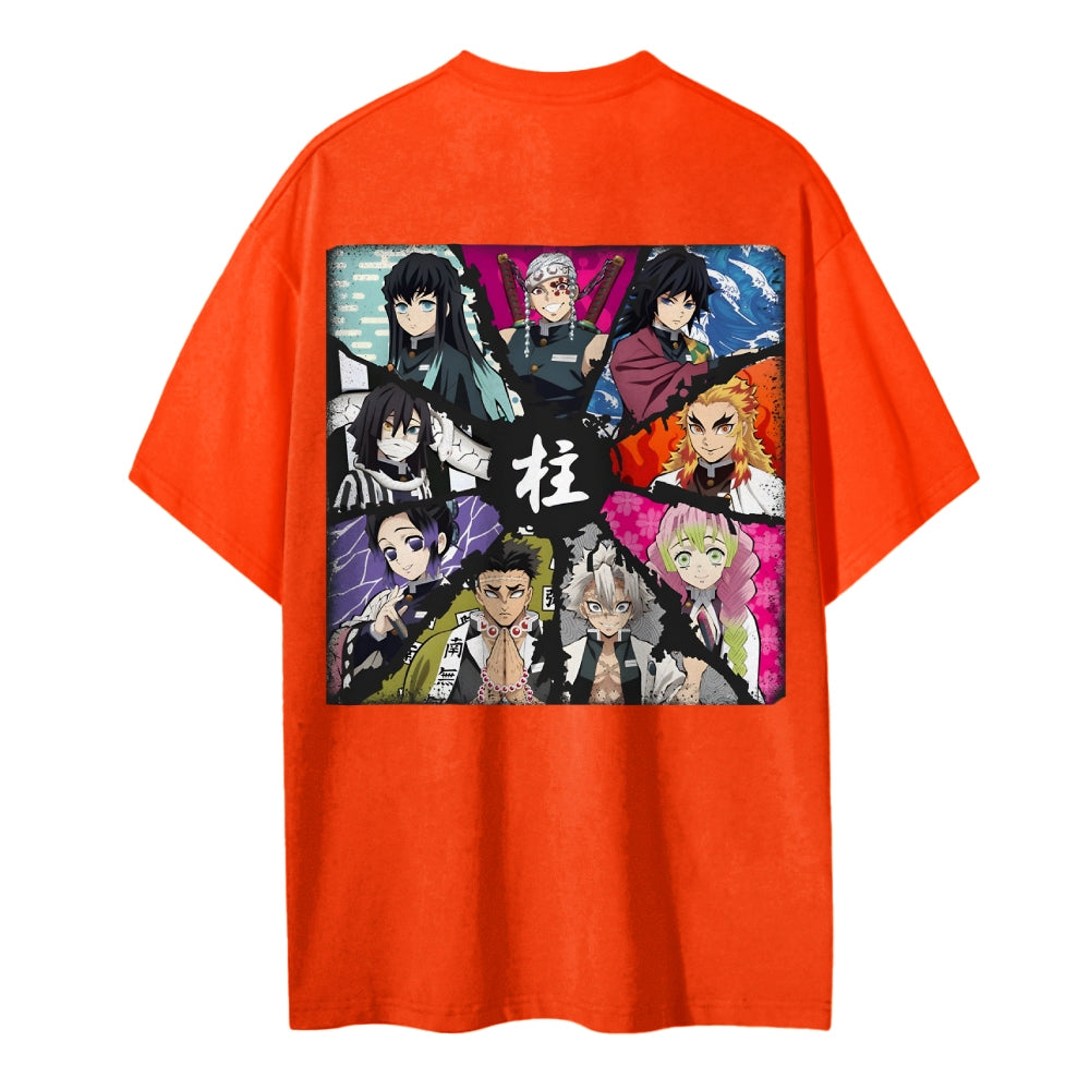 Demon Slayer Cotton Unisex Crew Neck Anime T-Shirt