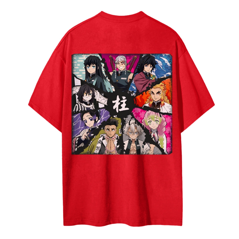 Demon Slayer Cotton Unisex Crew Neck Anime T-Shirt