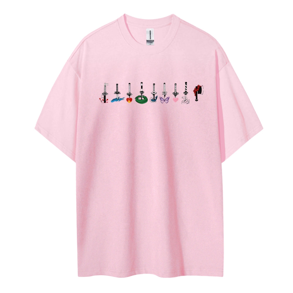 Demon Slayer Cotton Unisex Crew Neck Anime T-Shirt