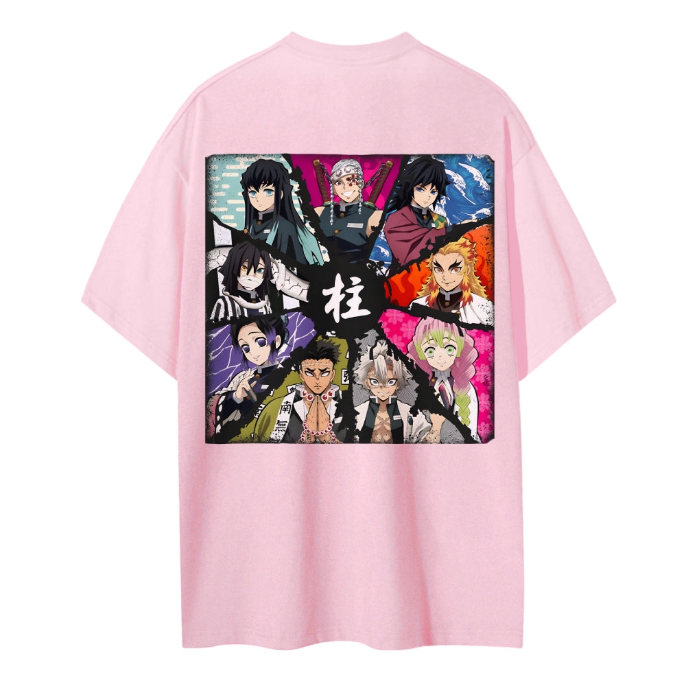 Demon Slayer Cotton Unisex Crew Neck Anime T-Shirt