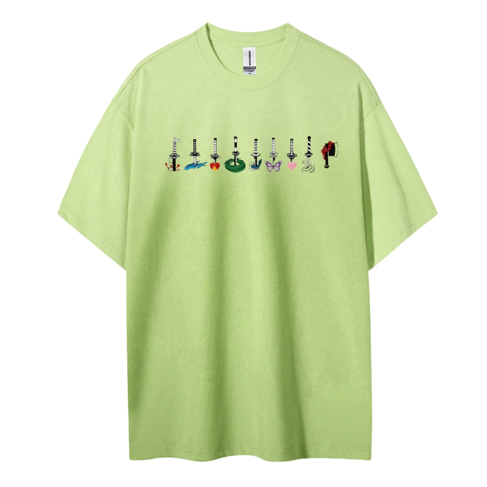 Demon Slayer Cotton Unisex Crew Neck Anime T-Shirt