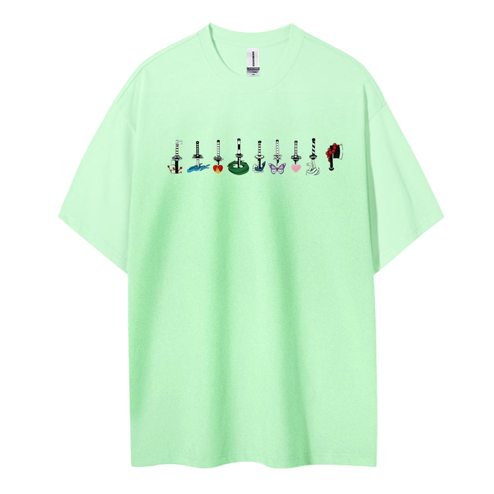 Demon Slayer Cotton Unisex Crew Neck Anime T-Shirt
