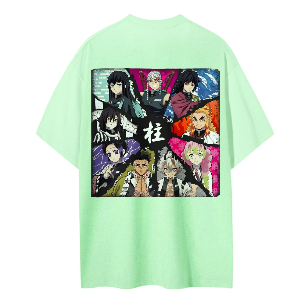 Demon Slayer Cotton Unisex Crew Neck Anime T-Shirt