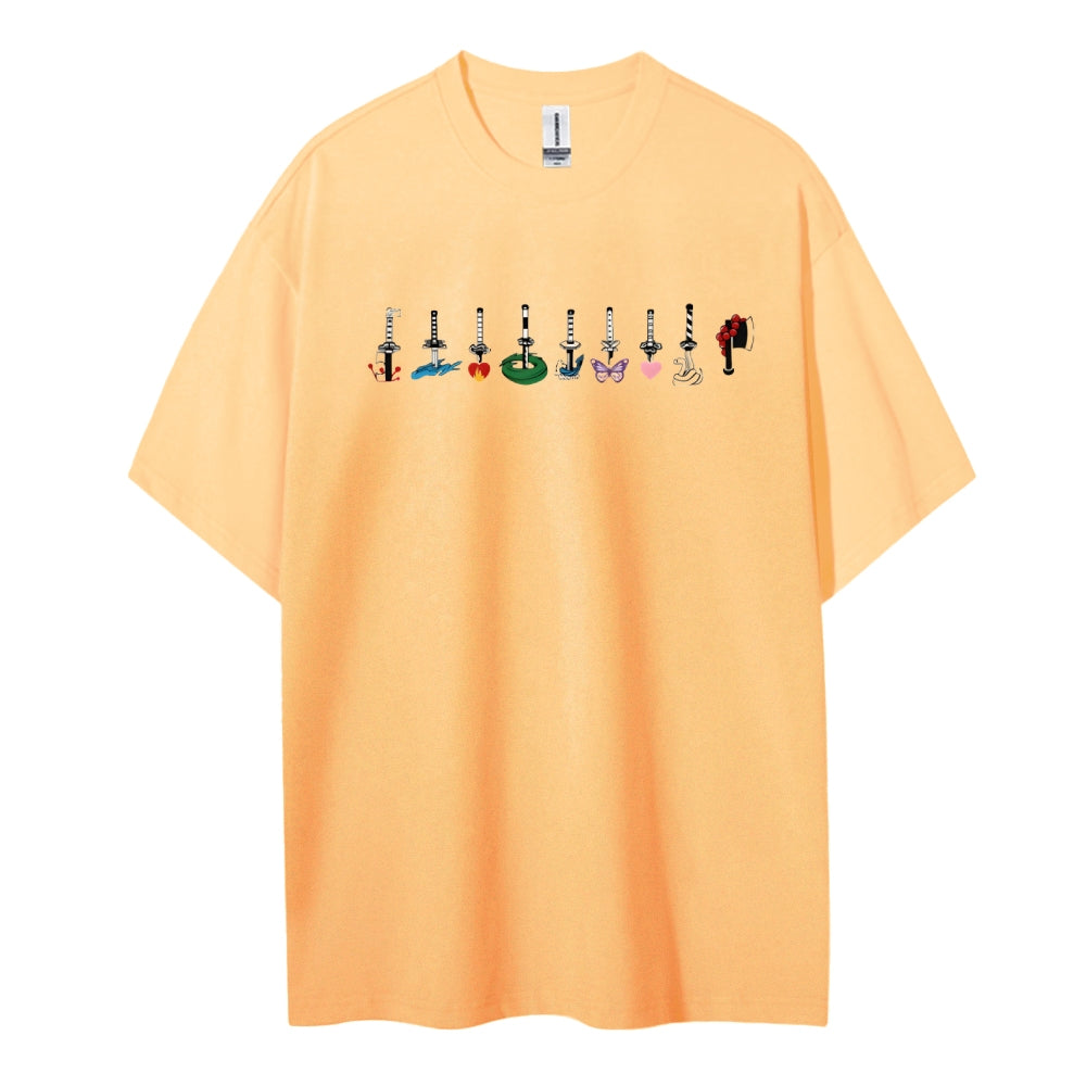 Demon Slayer Cotton Unisex Crew Neck Anime T-Shirt