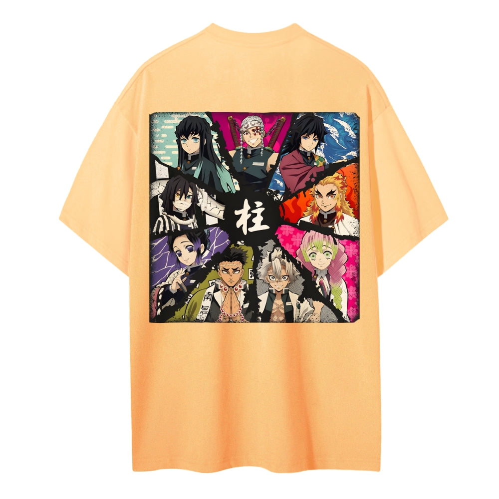 Demon Slayer Cotton Unisex Crew Neck Anime T-Shirt