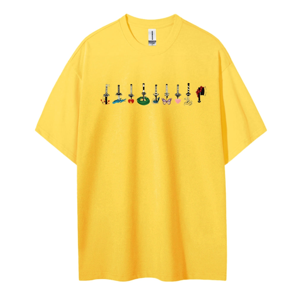 Demon Slayer Cotton Unisex Crew Neck Anime T-Shirt