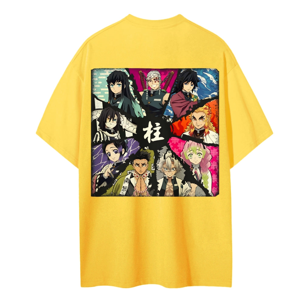Demon Slayer Cotton Unisex Crew Neck Anime T-Shirt