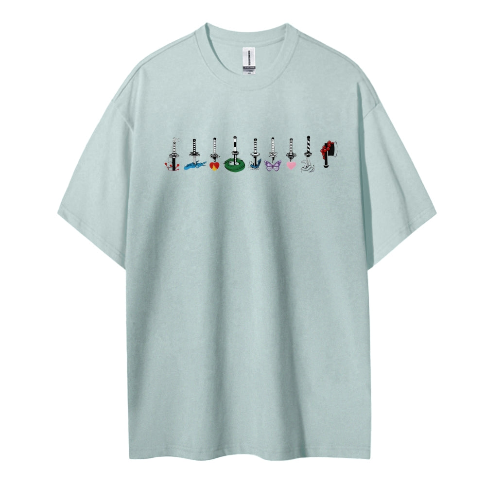 Demon Slayer Cotton Unisex Crew Neck Anime T-Shirt
