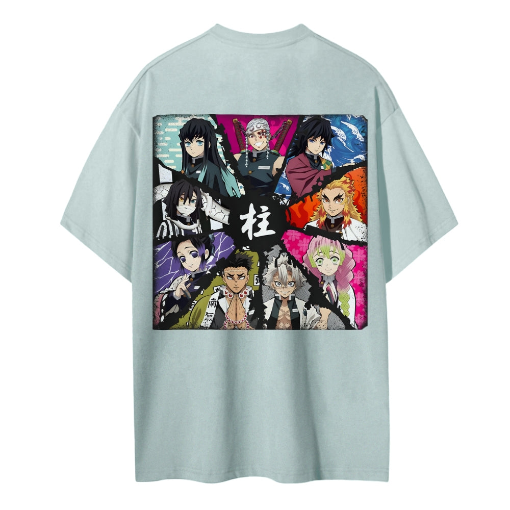 Demon Slayer Cotton Unisex Crew Neck Anime T-Shirt