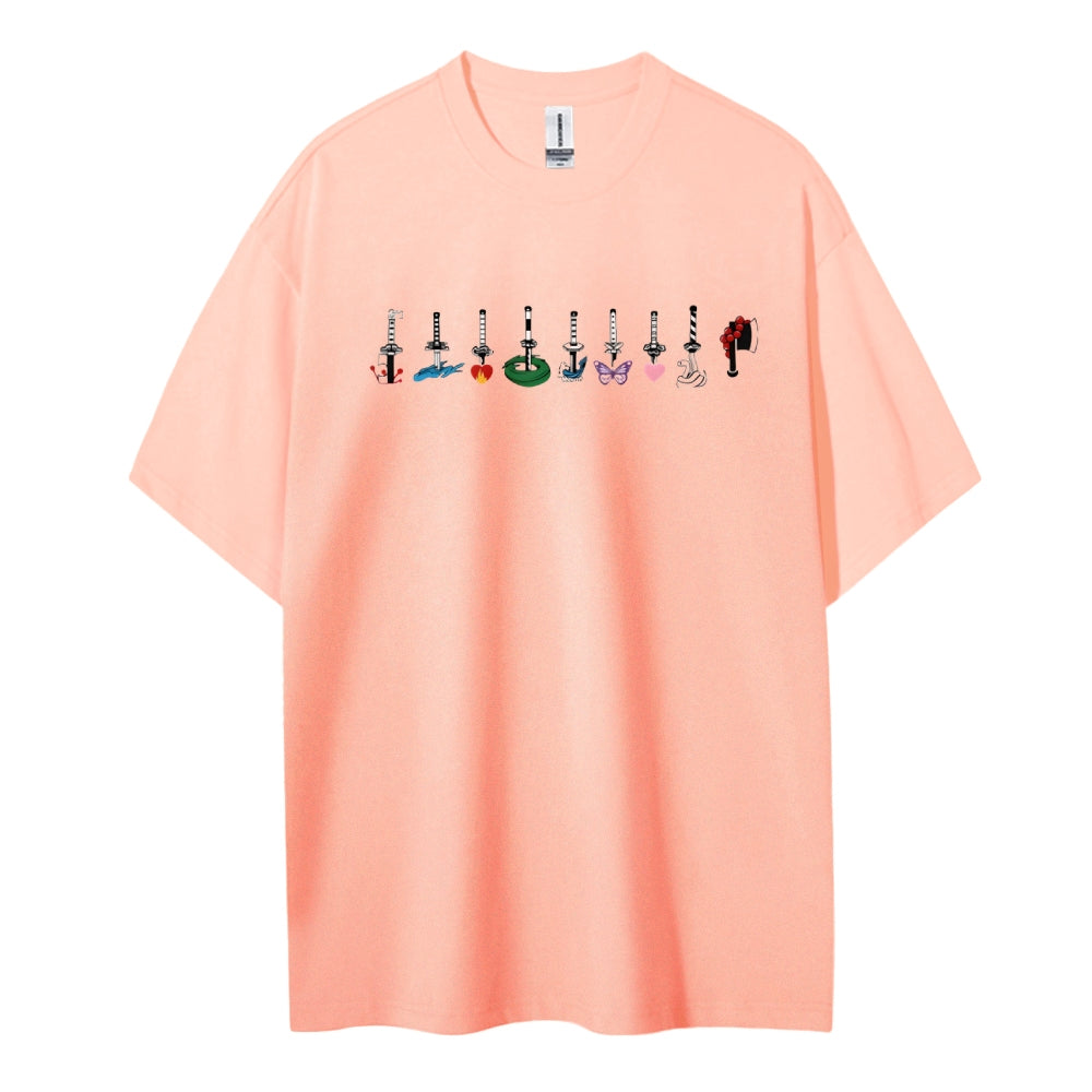 Demon Slayer Cotton Unisex Crew Neck Anime T-Shirt