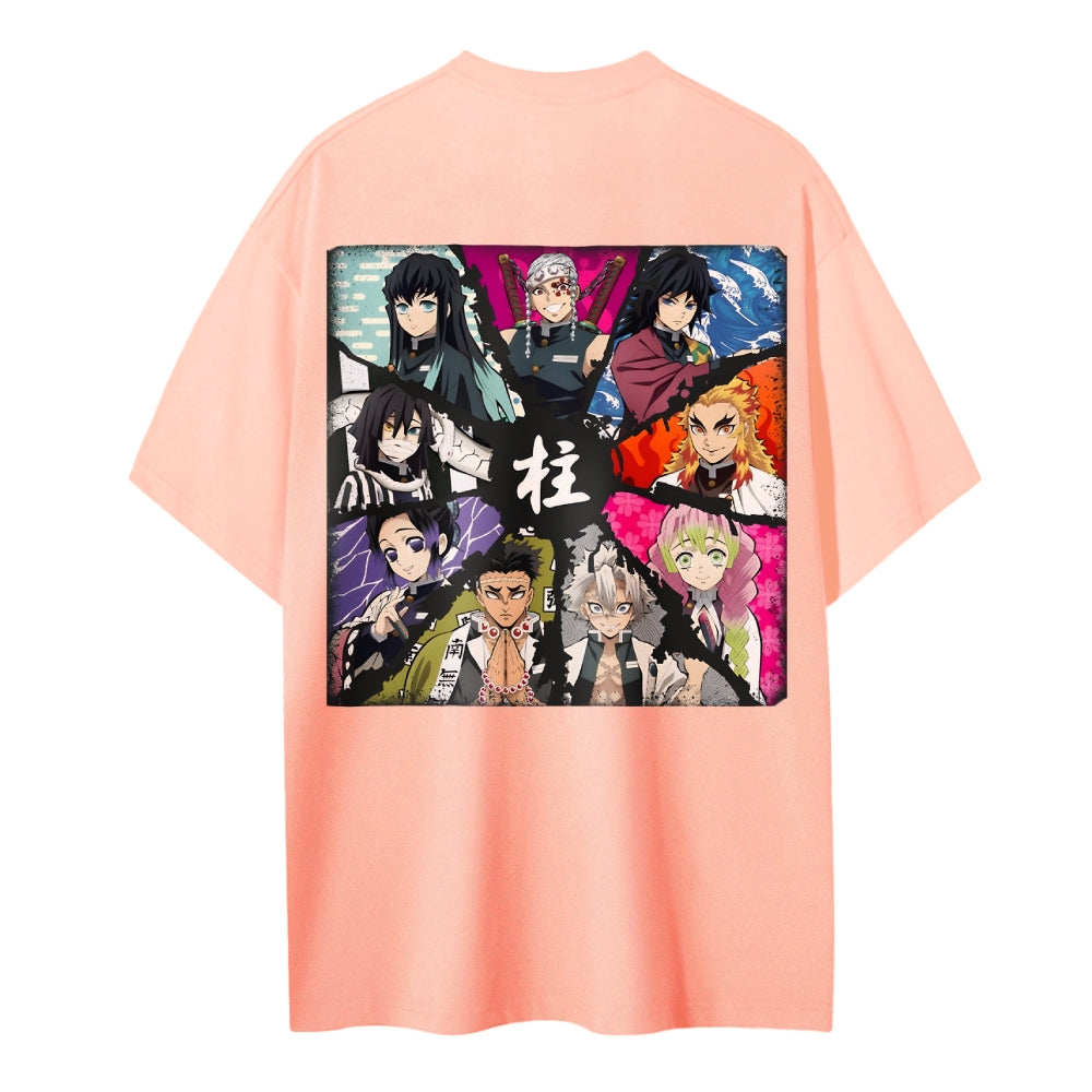 Demon Slayer Cotton Unisex Crew Neck Anime T-Shirt