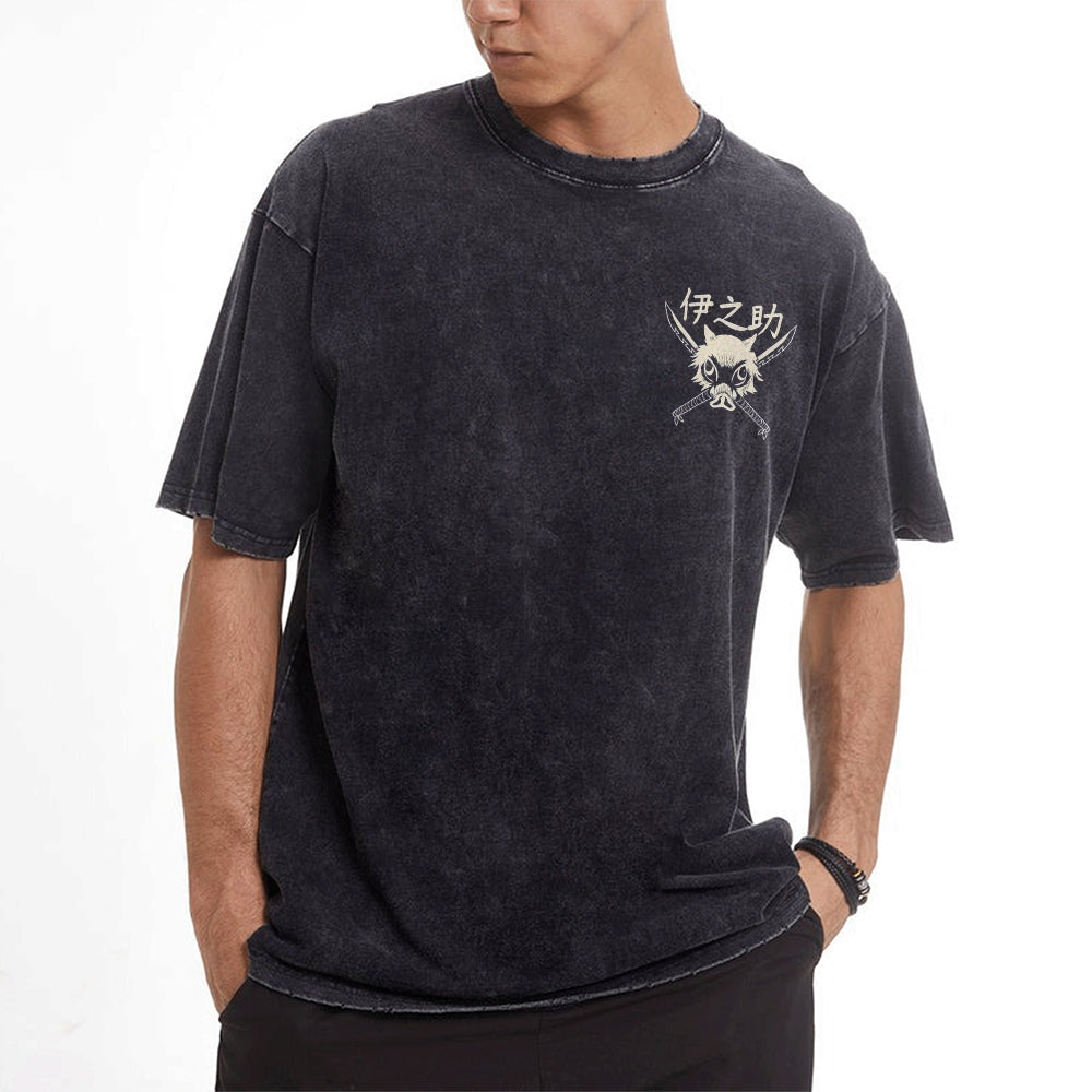 Vintage Oversized T-Shirt Demon Slayer