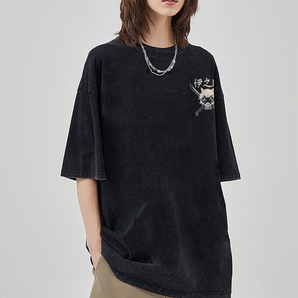 Vintage Oversized T-Shirt Demon Slayer