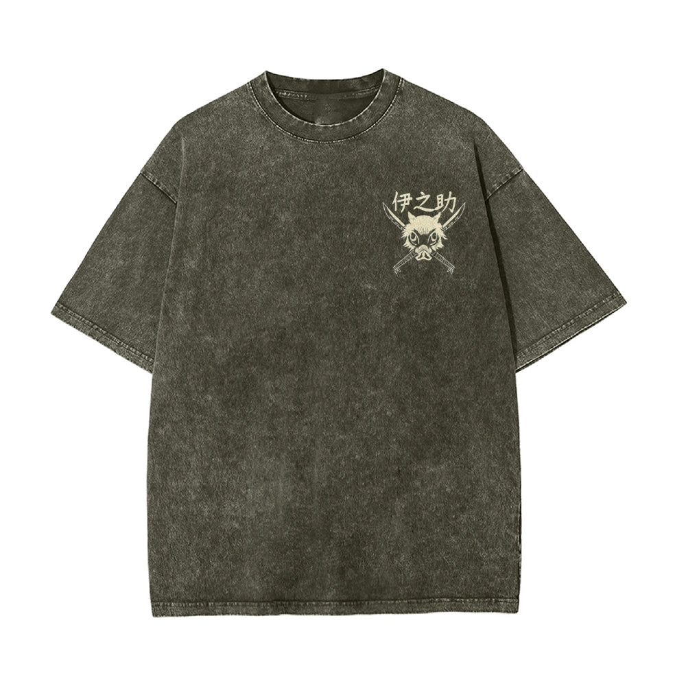 Vintage Oversized T-Shirt Demon Slayer