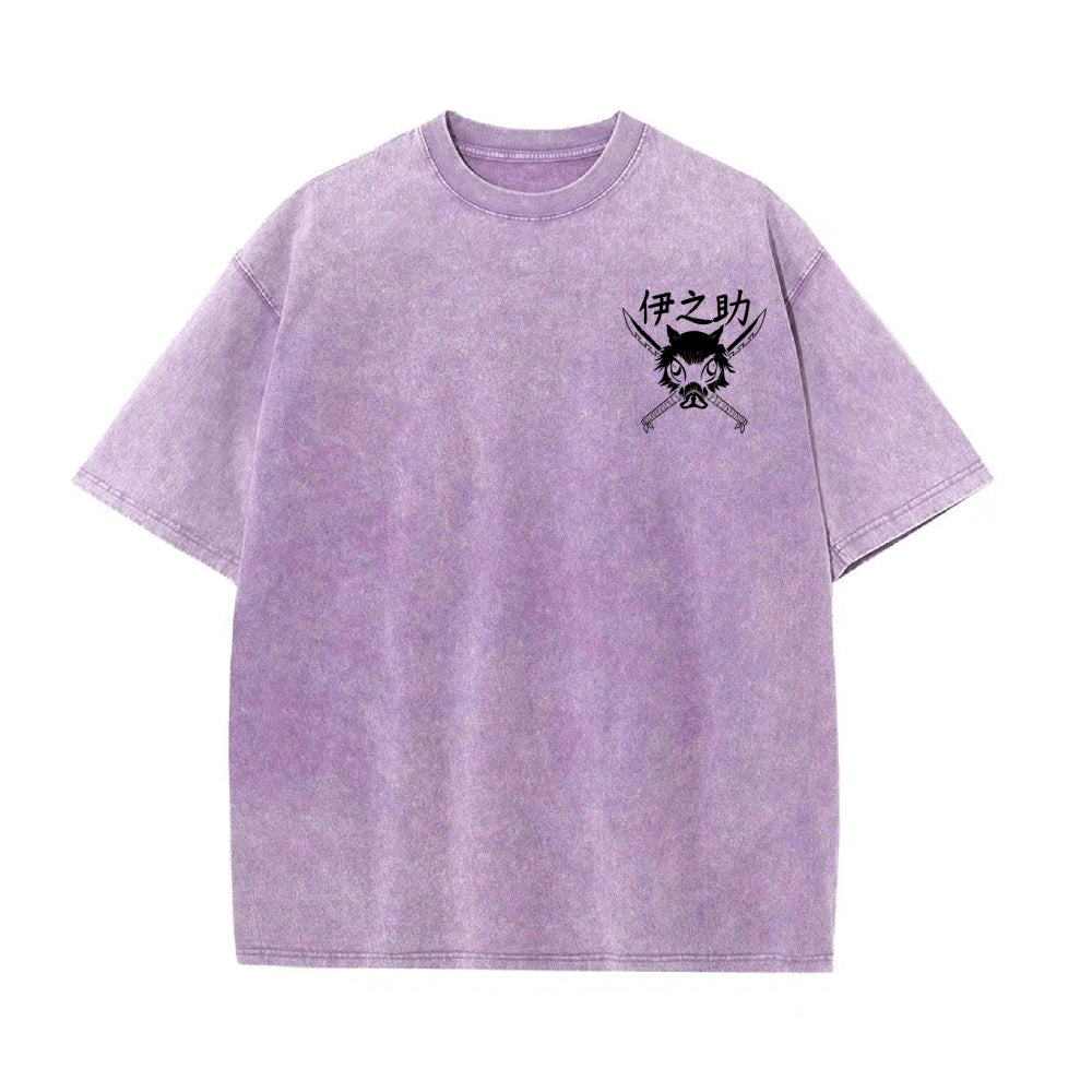 Vintage Oversized T-Shirt Demon Slayer