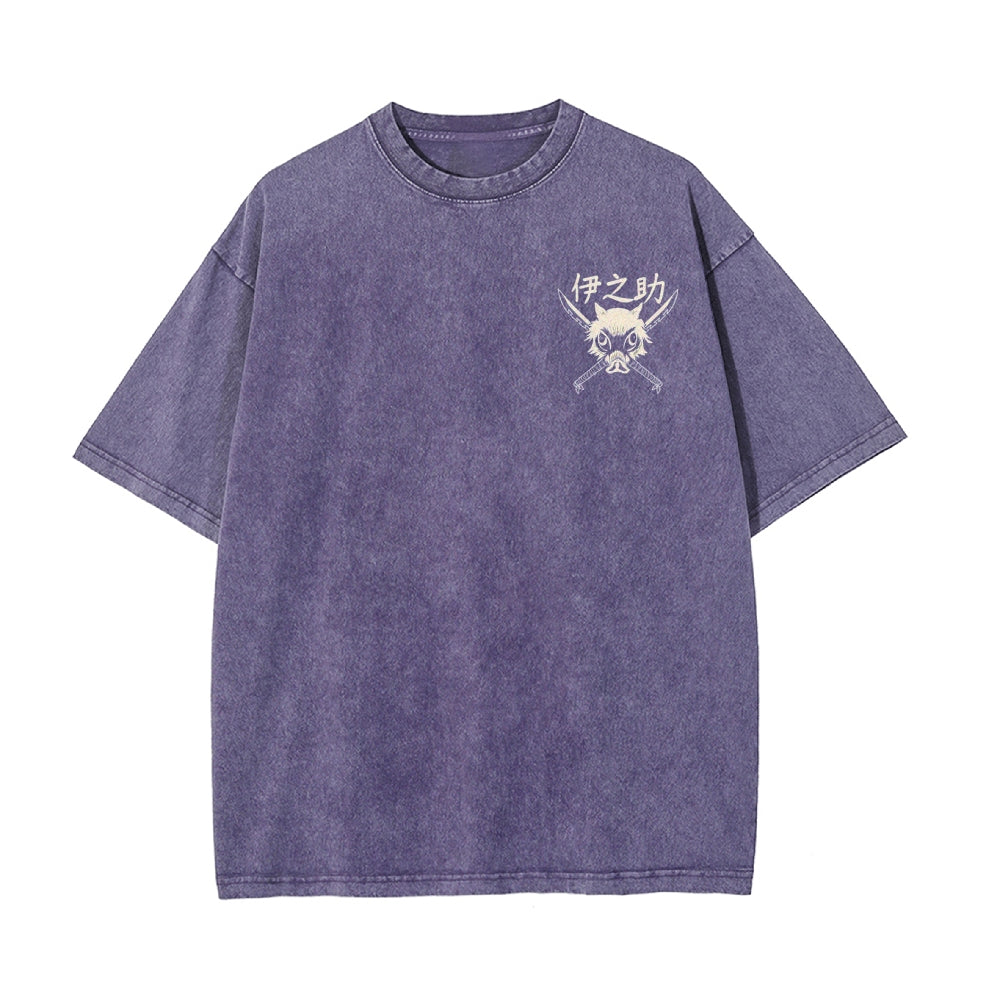 Vintage Oversized T-Shirt Demon Slayer