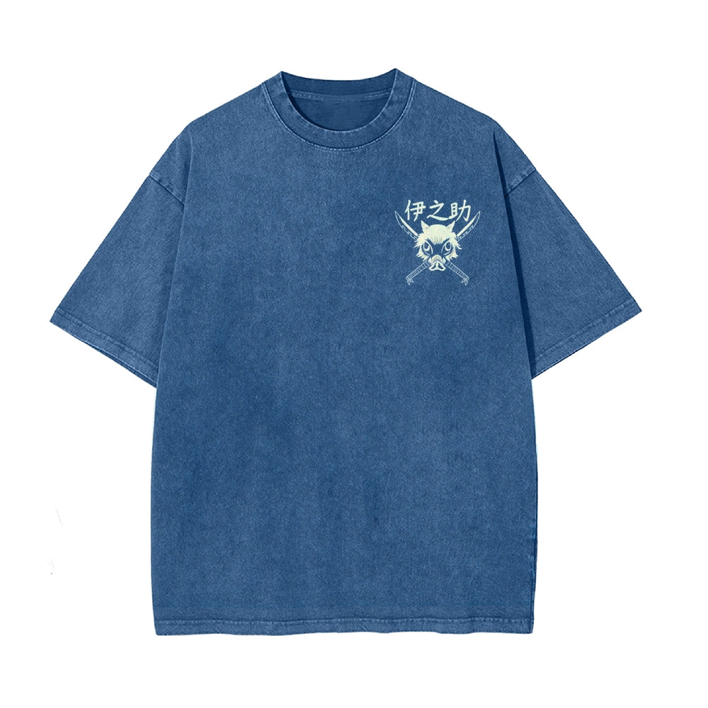 Vintage Oversized T-Shirt Demon Slayer