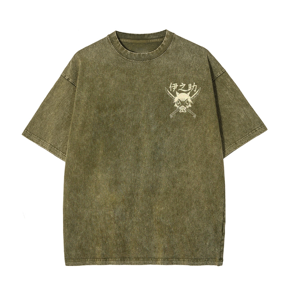 Vintage Oversized T-Shirt Demon Slayer