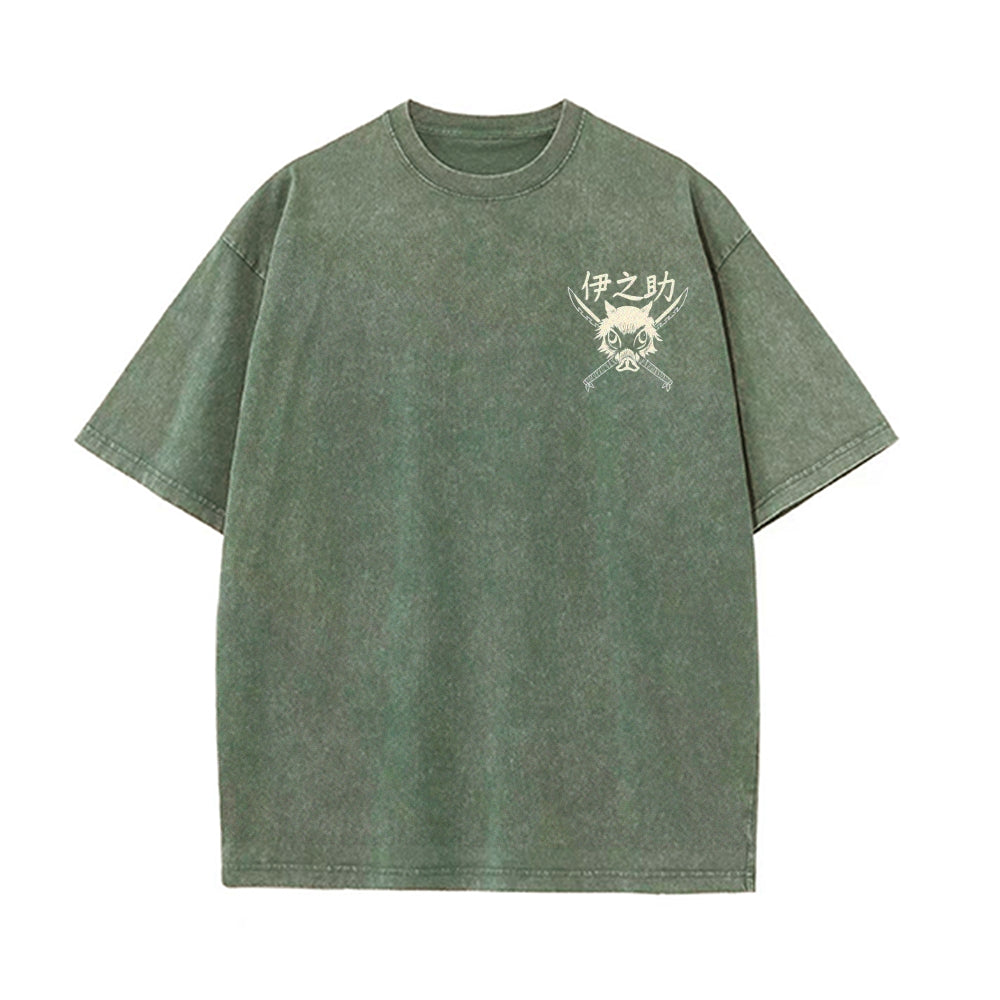 Vintage Oversized T-Shirt Demon Slayer