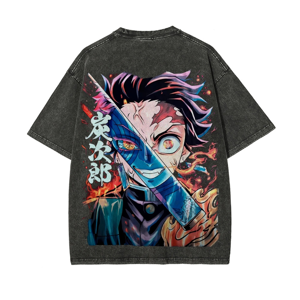 Vintage Oversized T-Shirt Demon Slayer