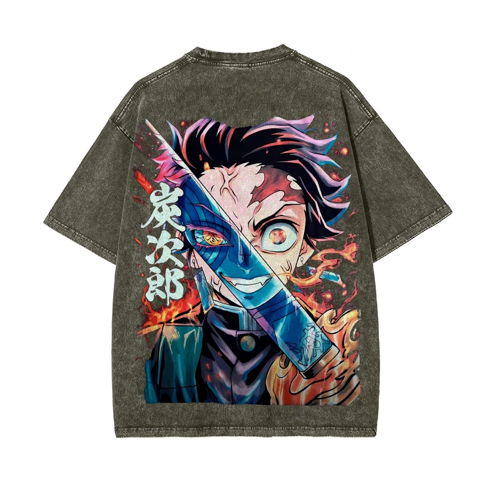Vintage Oversized T-Shirt Demon Slayer
