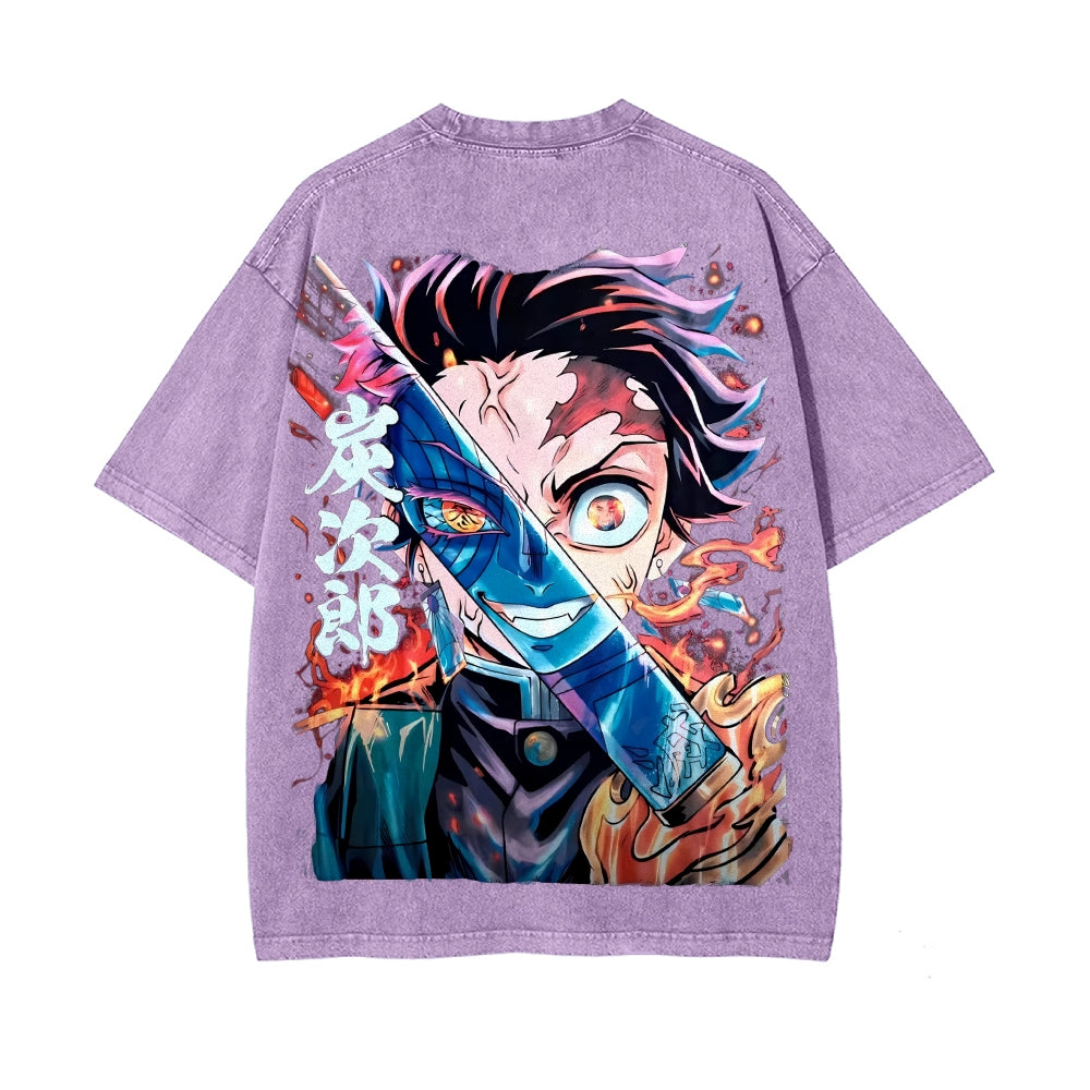 Vintage Oversized T-Shirt Demon Slayer