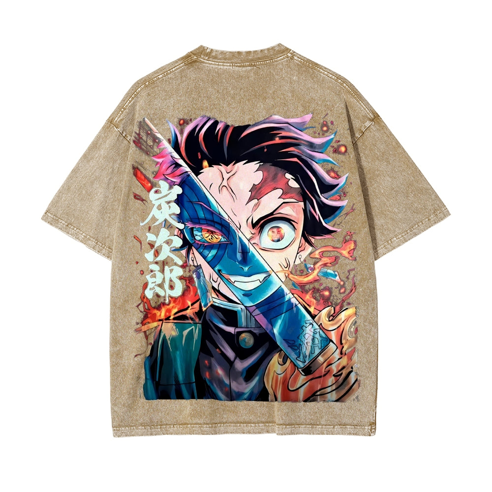 Vintage Oversized T-Shirt Demon Slayer