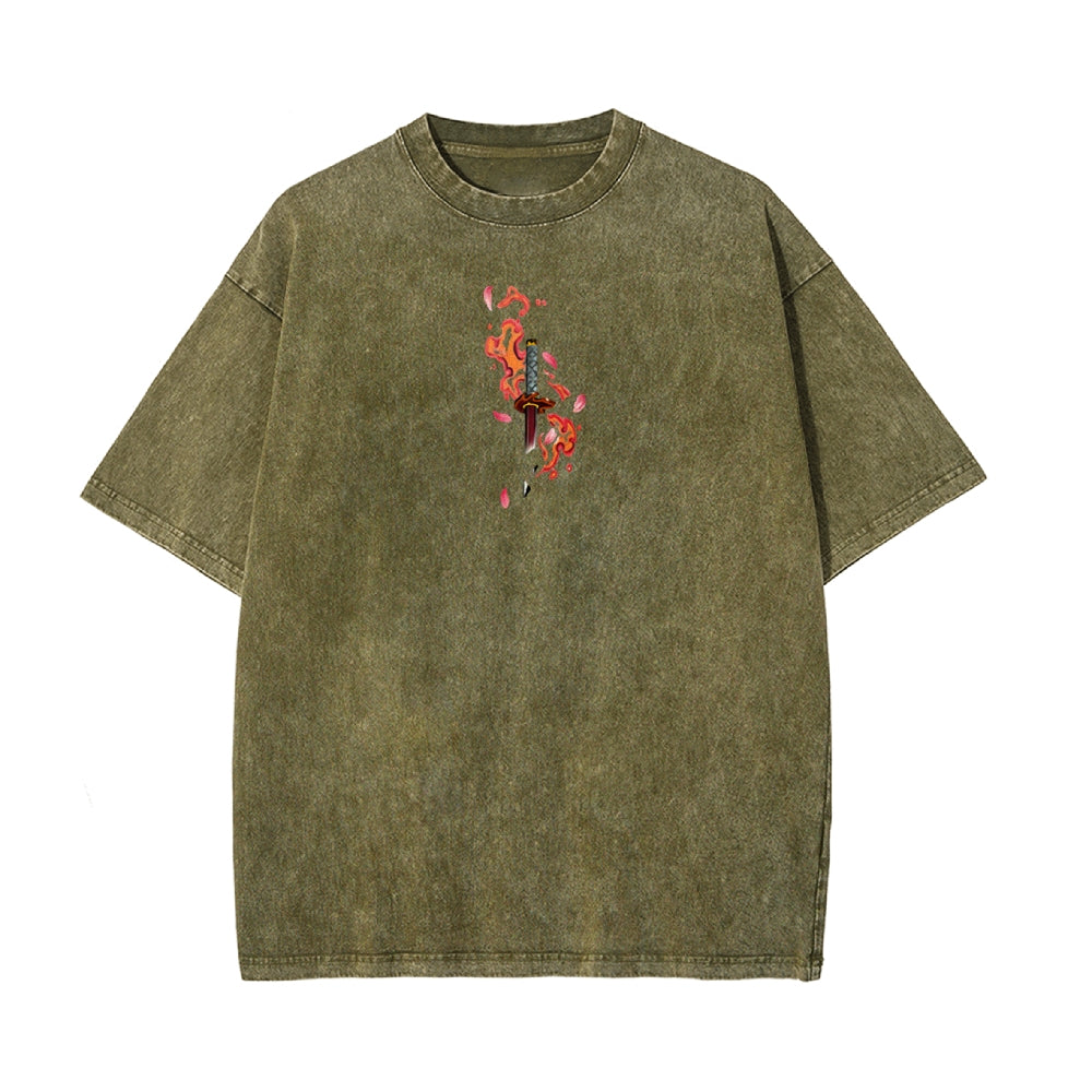 Vintage Oversized T-Shirt Demon Slayer