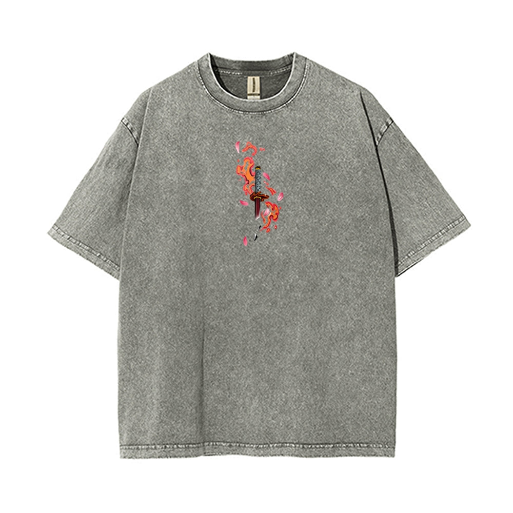 Vintage Oversized T-Shirt Demon Slayer
