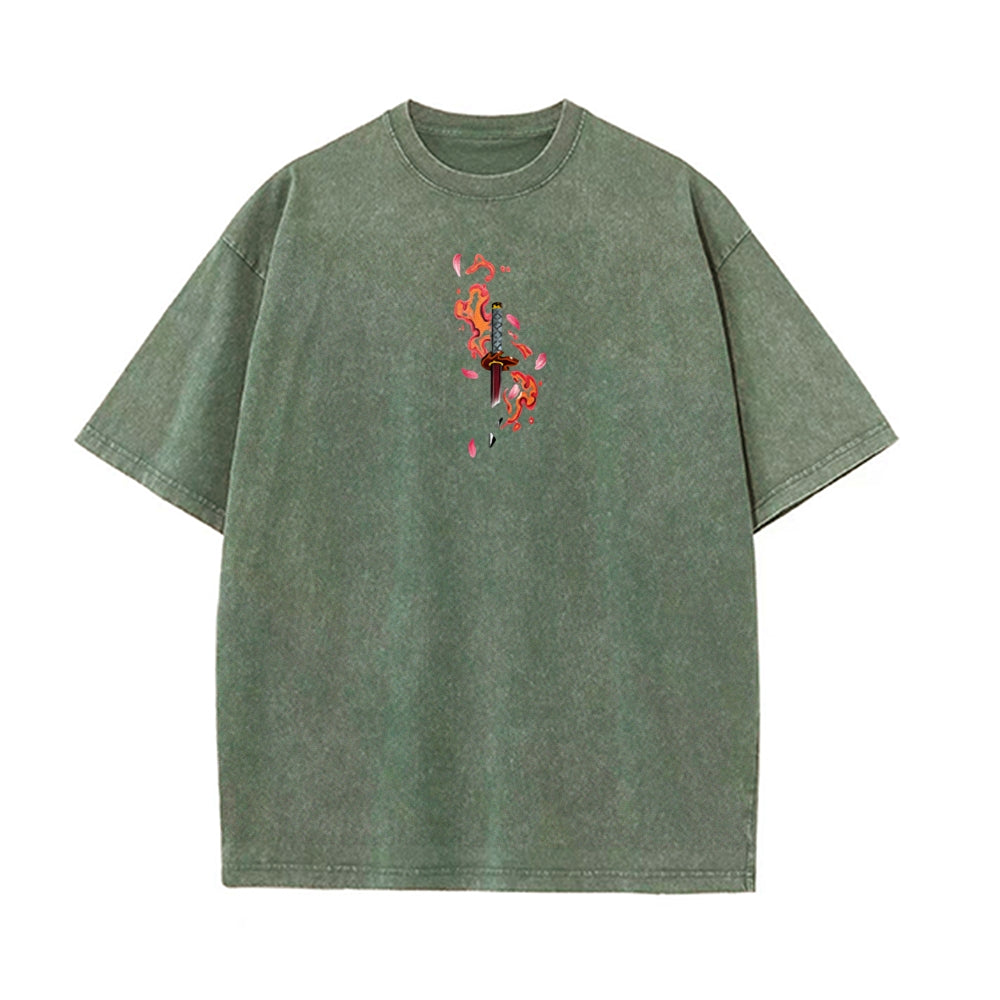Vintage Oversized T-Shirt Demon Slayer