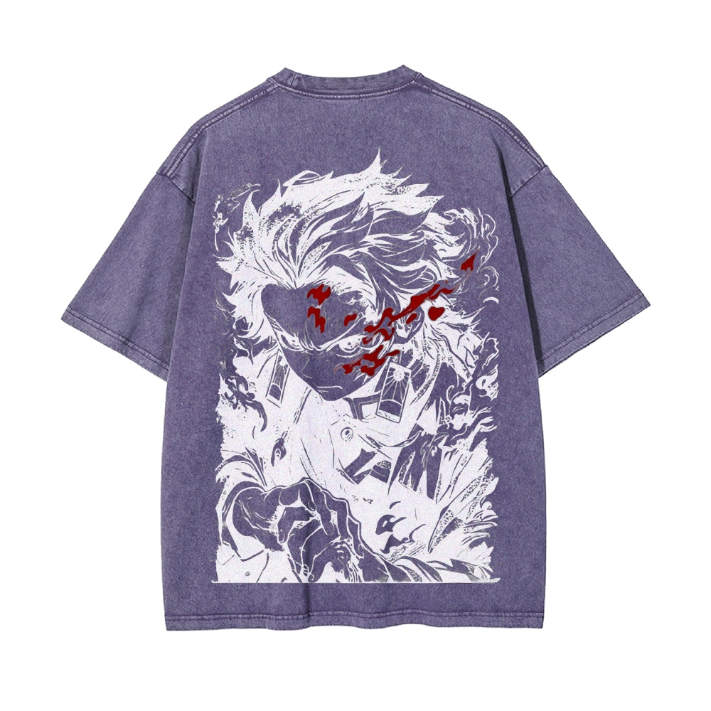 Vintage Oversized T-Shirt Demon Slayer