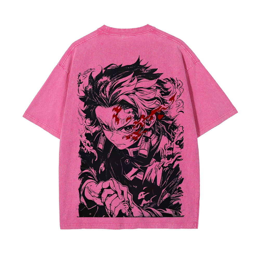 Vintage Oversized T-Shirt Demon Slayer