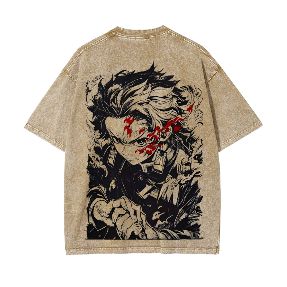 Vintage Oversized T-Shirt Demon Slayer