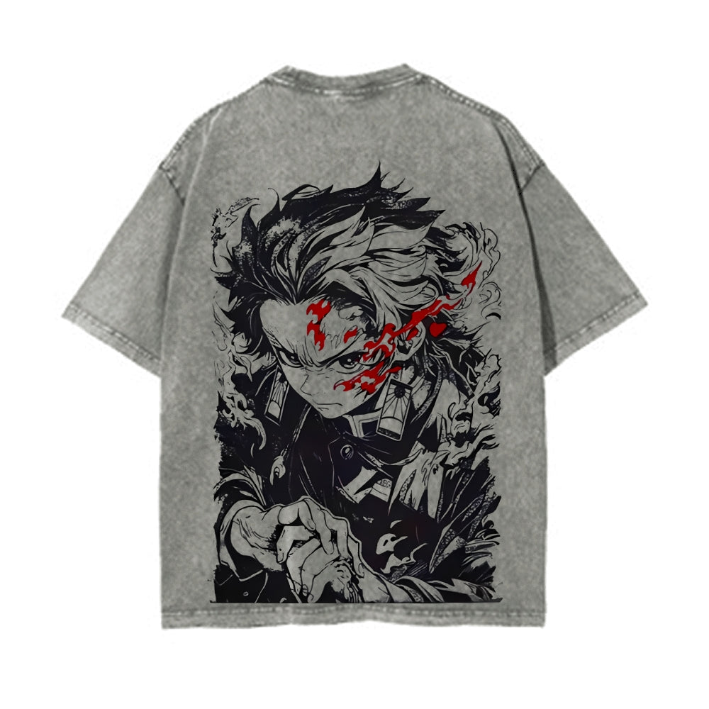 Vintage Oversized T-Shirt Demon Slayer