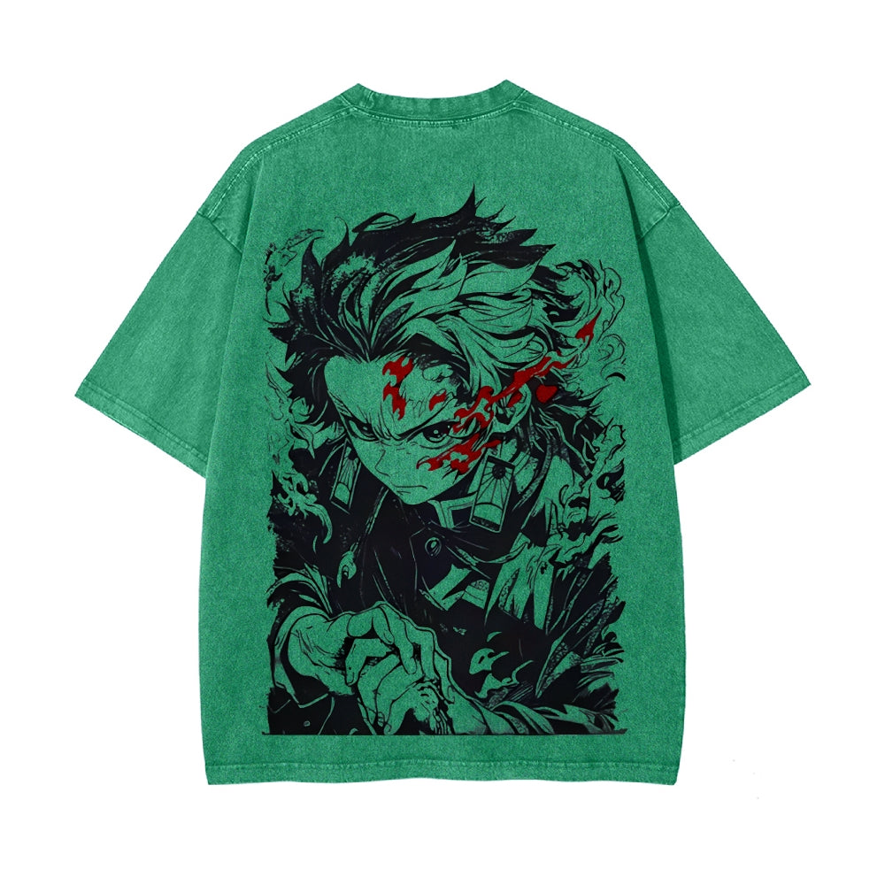 Vintage Oversized T-Shirt Demon Slayer