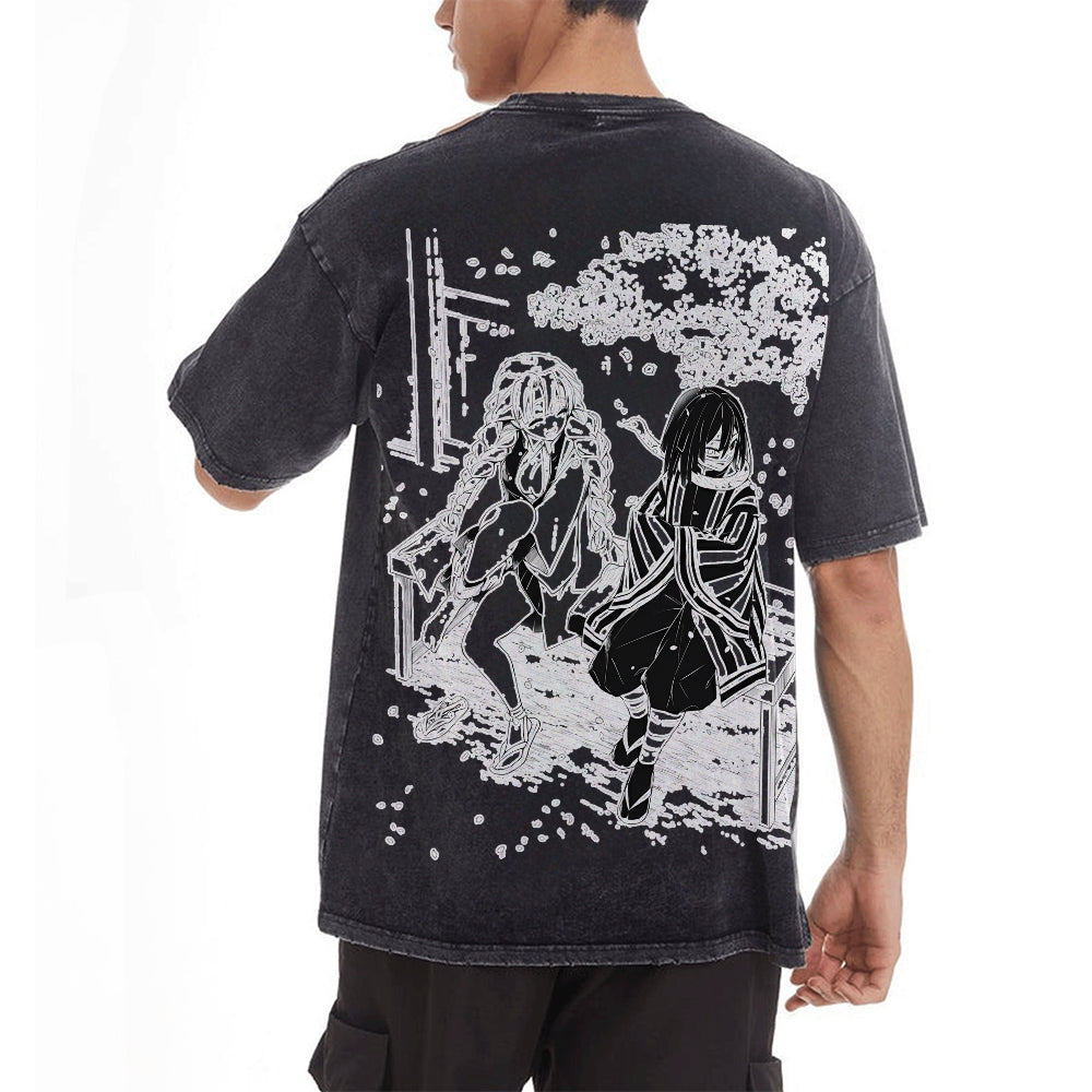 Vintage Oversized T-Shirt Demon Slayer