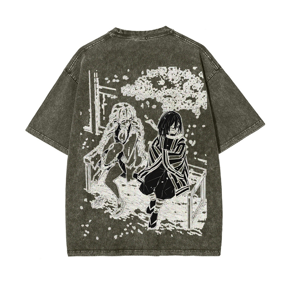 Vintage Oversized T-Shirt Demon Slayer