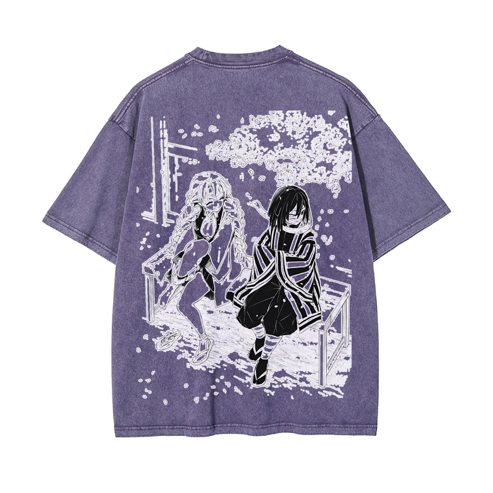 Vintage Oversized T-Shirt Demon Slayer
