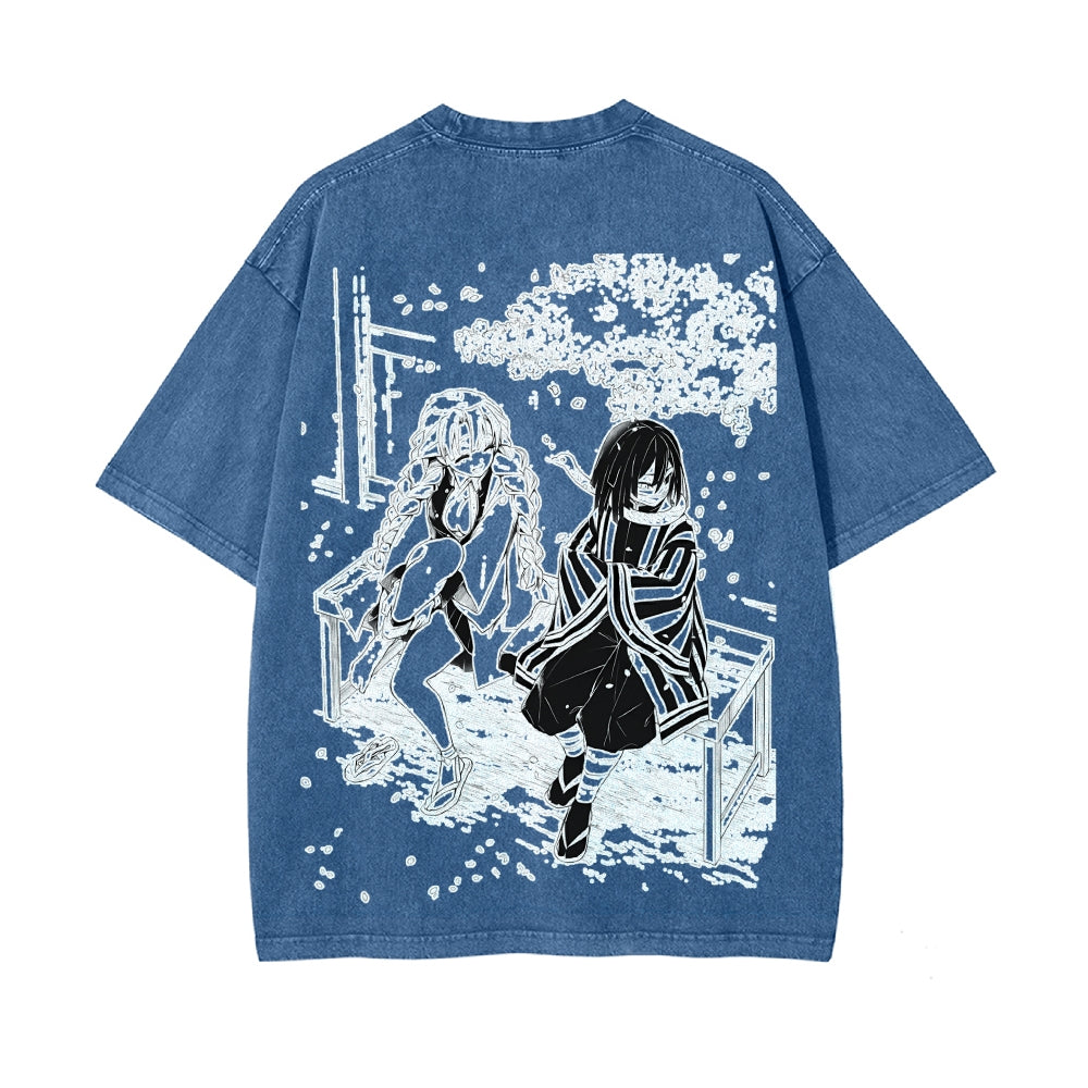 Vintage Oversized T-Shirt Demon Slayer