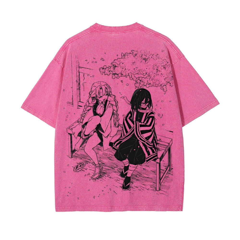 Vintage Oversized T-Shirt Demon Slayer