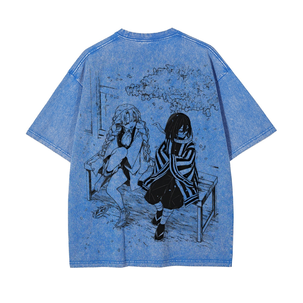 Vintage Oversized T-Shirt Demon Slayer