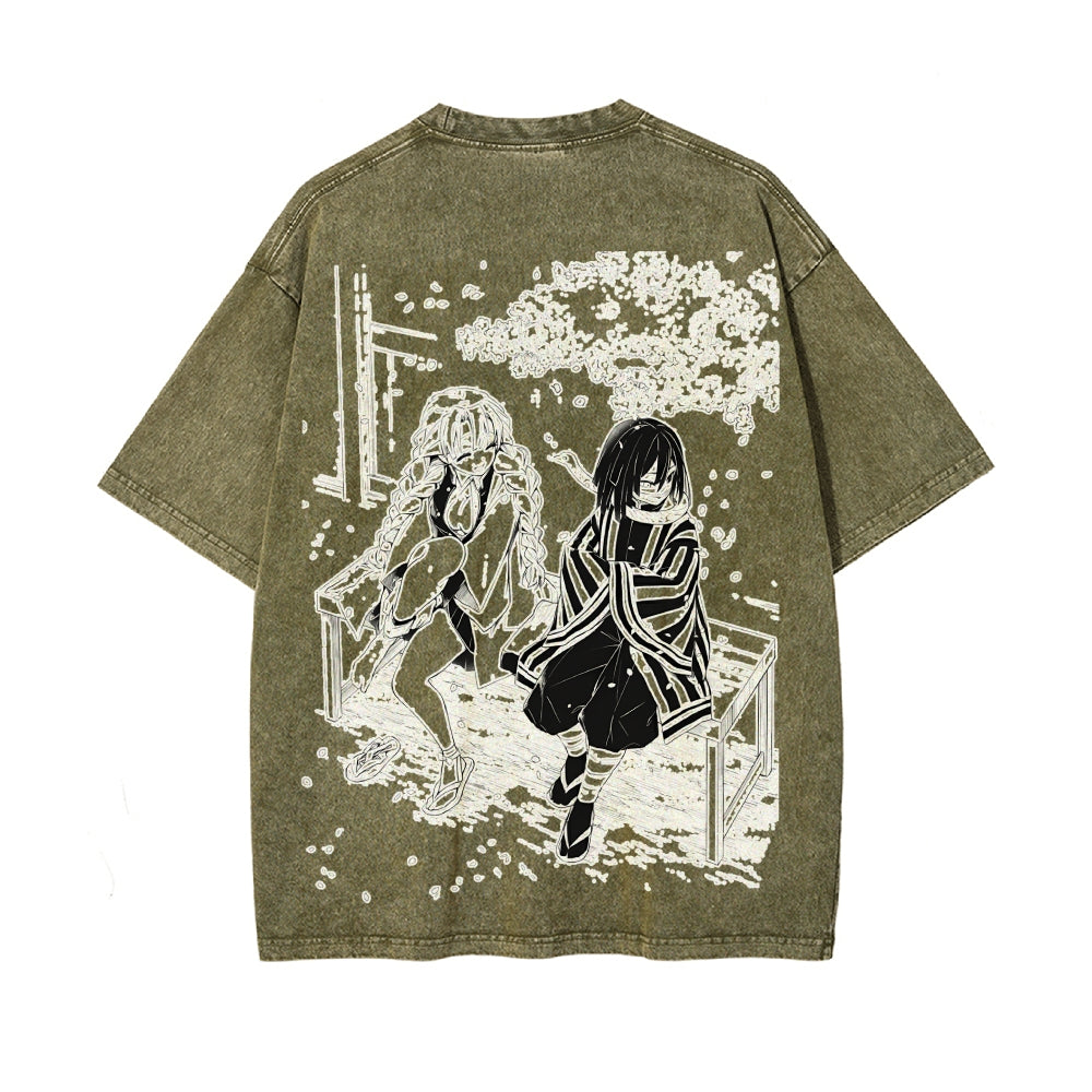 Vintage Oversized T-Shirt Demon Slayer