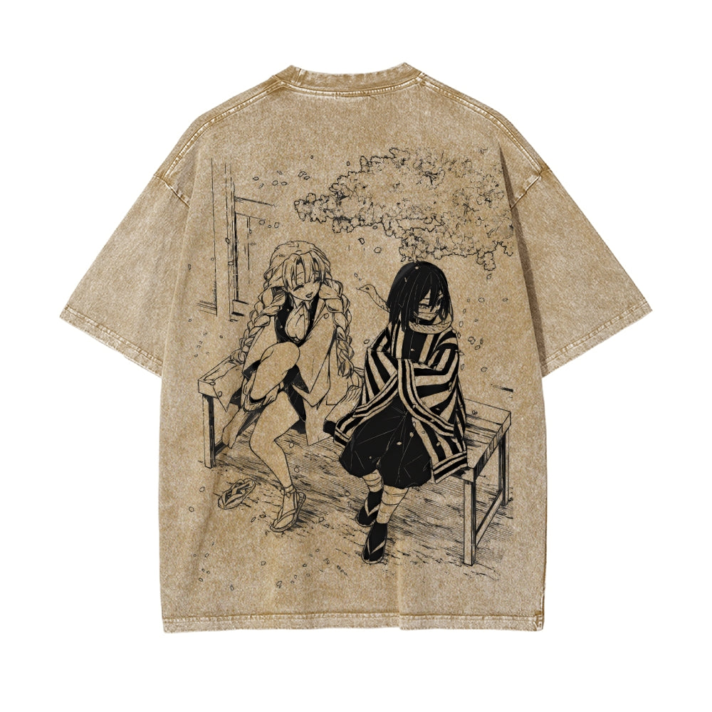 Vintage Oversized T-Shirt Demon Slayer