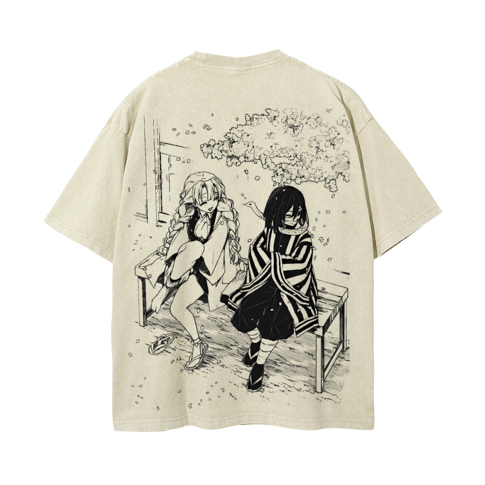 Vintage Oversized T-Shirt Demon Slayer