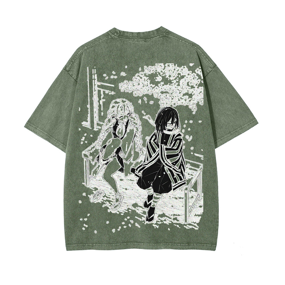 Vintage Oversized T-Shirt Demon Slayer