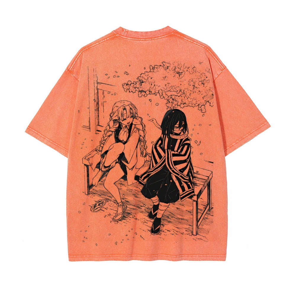 Vintage Oversized T-Shirt Demon Slayer