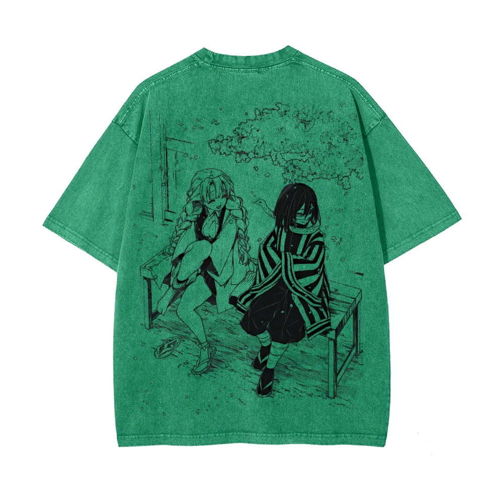 Vintage Oversized T-Shirt Demon Slayer